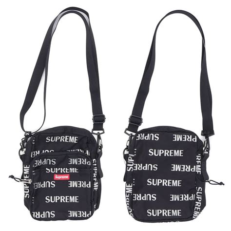 supreme reflective shoulder bag real vs fake|what color is a false supreme.